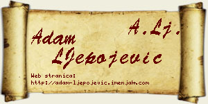 Adam LJepojević vizit kartica